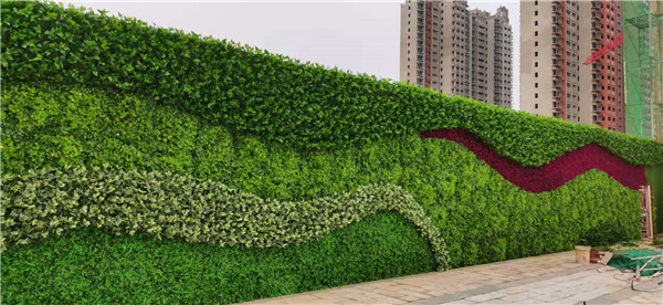 大汉地产围挡仿真植物墙