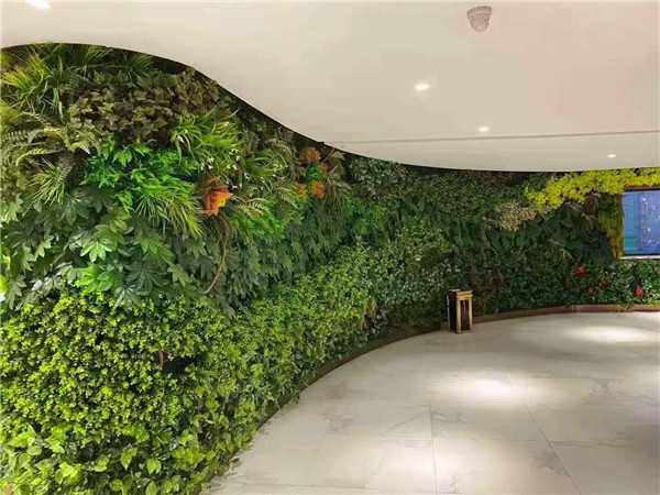 商场通道仿真植物墙