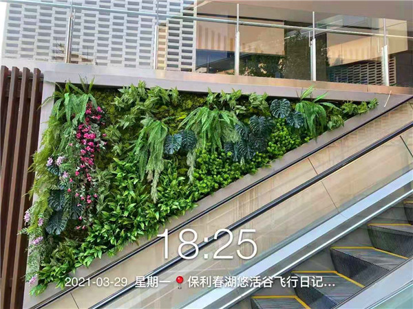 电梯仿真植物墙